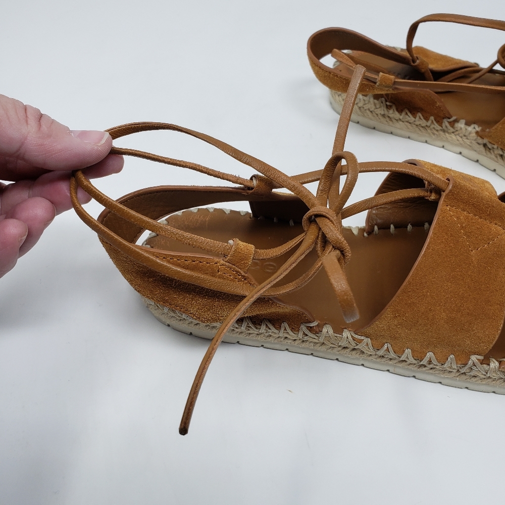 VINCE Tibor Espedrille Wrap sandals Size 8.5 - Picture 5 of 11